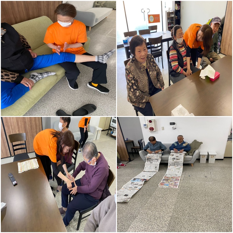 デイサービス莱の機能訓練活動